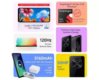 Смартфон Xiaomi Redmi A4 5G 4/128GB Starry Black Global