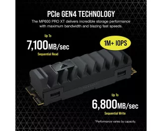 SSD накопитель 1 TB Corsair MP600 PRO XT (CSSD-F1000GBMP600PXT)