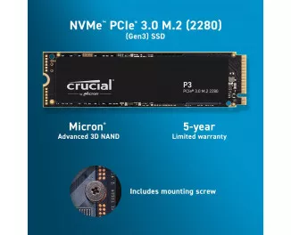 SSD накопичувач 1 TB Crucial P3 (CT1000P3SSD8)