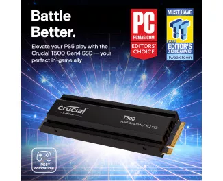 SSD накопичувач 1 TB Crucial T500 with Heatsink (CT1000T500SSD5)