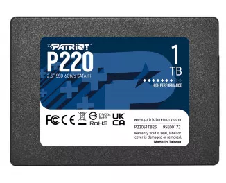 SSD накопитель 1 TB Patriot P220 (P220S1TB25)