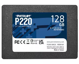 SSD накопитель 128 Gb Patriot P220 (P220S128G25)