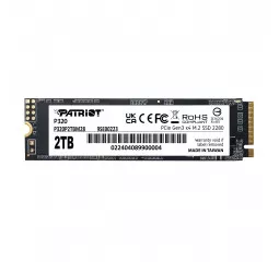 SSD накопитель 2 TB Patriot P320 M.2 2280 PCIe 3.0 x4 NVMe TLC (P320P2TBM28)