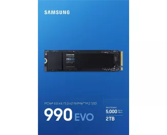 SSD накопитель 2 TB Samsung 990 EVO (MZ-V9E2T0BW)