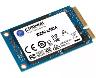 SSD накопичувач 256Gb Kingston KC600 mSATA (SKC600MS/256G)
