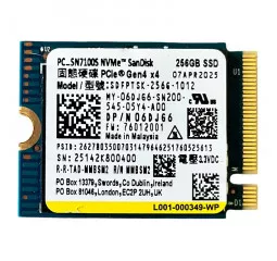 SSD накопитель 256Gb SanDisk PC SN7100S (SDFPTSK-256G)