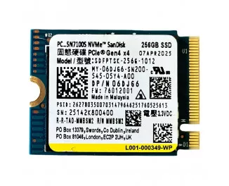 SSD накопитель 256Gb SanDisk PC SN7100S (SDFPTSK-256G)