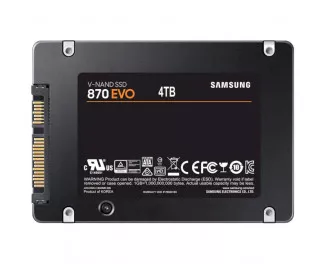 SSD накопичувач 4 TB Samsung 870 EVO (MZ-77E4T0B)