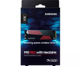 SSD накопитель 4 TB Samsung 990 PRO with Heatsink (MZ-V9P4T0CW)