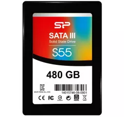 SSD накопитель 480Gb Silicon Power Slim S55 (SP480GBSS3S55S25)