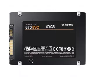 SSD накопичувач 500Gb Samsung 870 EVO (MZ-77E500B/EU)