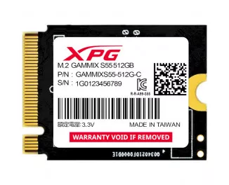 SSD накопитель 512Gb ADATA GAMMIX S55 (SGAMMIXS55-512G-C)