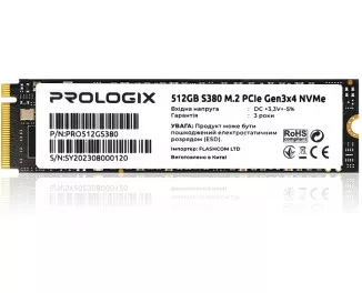 SSD накопитель 512Gb Prologix S380 (PRO512GS380)