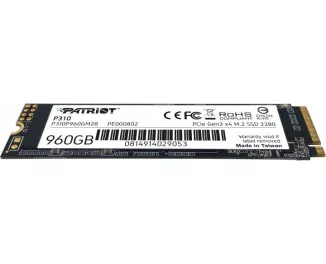 SSD накопичувач 960Gb Patriot P310 (P310P960GM28)