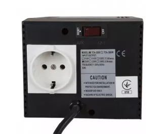 Стабілізатор напруги PowerCom TCA-3000 Чорний