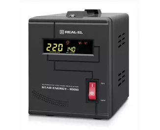 Стабілізатор напруги REAL-EL Stab Energy-1000 Black