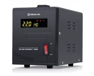 Стабилизатор напряжения REAL-EL Stab Energy-500 Black
