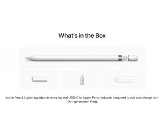 Стилус Apple Pencil 1st generation (MQLY3) 2022