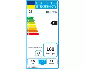 Телевизор 2E 2E-50A07KW