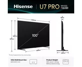 Телевизор Hisense 100U7Q PRO