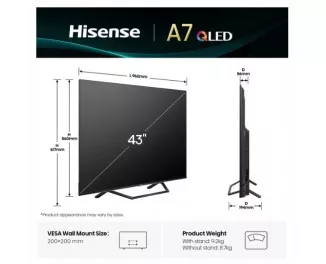 Телевизор Hisense 43A7Q