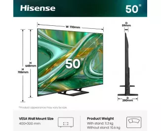 Телевизор Hisense 50E8S