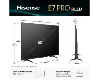 Телевизор Hisense 55E7Q PRO