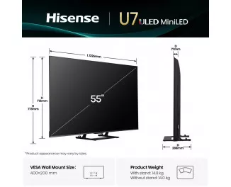 Телевізор Hisense 55U7Q