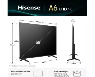 Телевизор Hisense 58A6Q