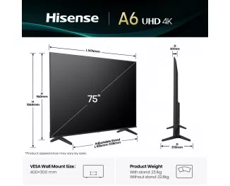 Телевизор Hisense 75A6Q