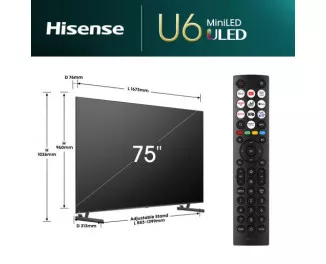 Телевізор Hisense 75U6NQ