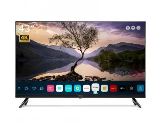 Телевизор Vinga S43UHD25BWEB