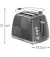 Тостер Russell Hobbs Groove Grey 26392-56