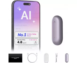 Цифровой диктофон PLAUD NotePin ChatGPT Sunset Purple (NP-64G-PU, PN0200-PU)