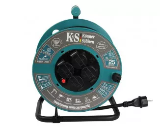 Удлинитель на катушке Konner&Sohnen KS CR-25M