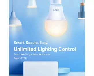 Умная светодиодная лампа TP-Link Tapo L510E N300 (TAPO-L510E-2-PACK)