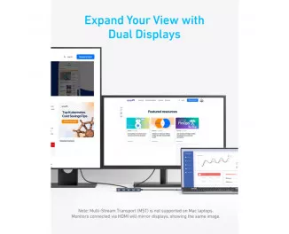 USB-хаб USB Type-C Anker Dual Display Hub (A83740A2)