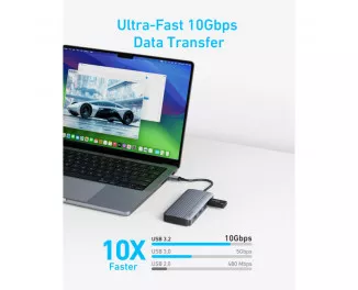 USB-хаб USB Type-C Anker Dual Display Hub (A83740A2)