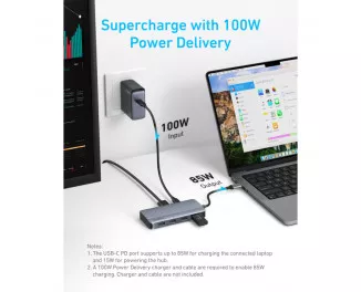 USB-хаб USB Type-C Anker Dual Display Hub (A83740A2)