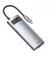 USB-хаб USB Type-C Baseus Metal Gleam Multi-functional 6-in-1 (PD, USB, HDMI, RJ45) (CAHUB-CW0G) Gray
