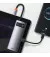 USB-хаб USB Type-C Baseus Metal Gleam Multi-functional 6-in-1 (PD, USB, HDMI, RJ45) (CAHUB-CW0G) Gray