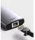 USB-хаб USB Type-C Baseus Metal Gleam Multi-functional 6-in-1 (PD, USB, HDMI, RJ45) (CAHUB-CW0G) Gray
