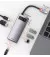USB-хаб USB Type-C Baseus Metal Gleam Multi-functional 6-in-1 (PD, USB, HDMI, RJ45) (CAHUB-CW0G) Gray