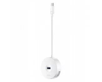 USB-хаб USB Type-C Baseus Round Box 5-in-1 0.12m (USB 2.0, USB 3.0, MicroUSB) (CAHUB-G02) White
