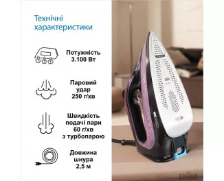 Утюг Braun TexStyle 9 SI 9661 VI