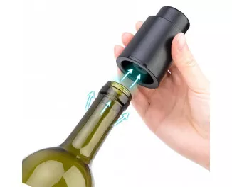 Вакуумная пробка WINE VACUUM STOPPER Black