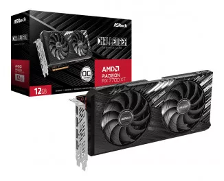 Видеокарта ASRock Radeon RX 7700 XT Challenger 12GB OC (RX7700XT CL 12GO)