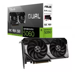Відеокарта ASUS GeForce RTX 5060 DUAL 8GB GDDR7 OC Edition (90YV0N12-M0NA00)