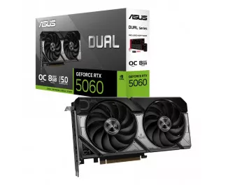 Відеокарта ASUS GeForce RTX 5060 DUAL 8GB GDDR7 OC Edition (90YV0N12-M0NA00)