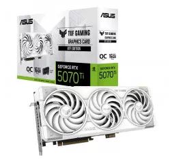 Видеокарта ASUS GeForce RTX 5070 Ti TUF Gaming 16GB GDDR7 BTF White OC Edition (90YV0N60-M0NA00)
